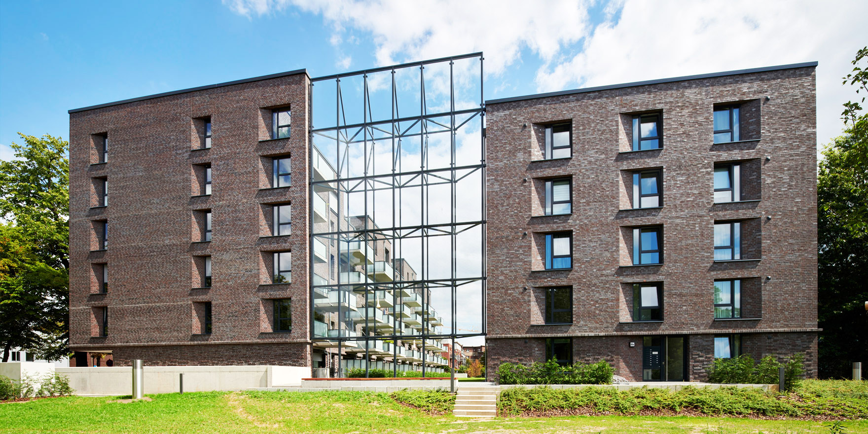 Hochbau, Rohbauarbeiten an einem Wohnbauprojekt - Düsseldorf-Heerdt